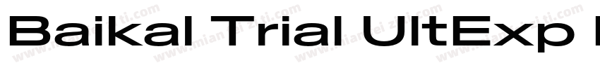 Baikal Trial UltExp Med字体转换